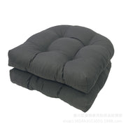 1pair 48 x 48cm Garden Patio Rattan Chair Water-resistant Cushion Thick Soft Sofa Cushion(Dark Gray)