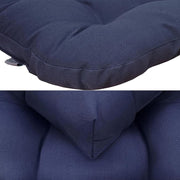 1pair 48 x 48cm Garden Patio Rattan Chair Water-resistant Cushion Thick Soft Sofa Cushion(Dark Gray)