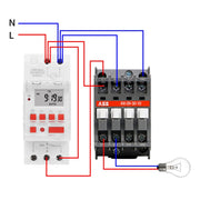 SINOTIMER TM919B-2 220V 30A Programmable Digital Timer Switch Automatic Cycle Timing Controller