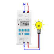 SINOTIMER TM919H-4 12V 16A DIN Rail 4 Pins Voltage Output Digital Switch Timer Automatic Cycle Timing Controller