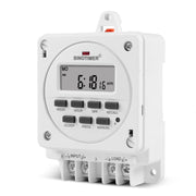 SINOTIMER TM618E -4 12V Smart Digital 7 Days Programmable Timer Switch 16A Controller With Mounting Base