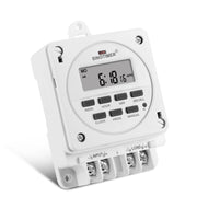 SINOTIMER TM618E -4 12V Smart Digital 7 Days Programmable Timer Switch 16A Controller With Mounting Base