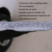 Car Front Windshield Cover Sun Shade Snow Shield Sunscreen Heat Insulation Frostproof Car Coat Half Cover, Style: Protect Wipers(Silver)