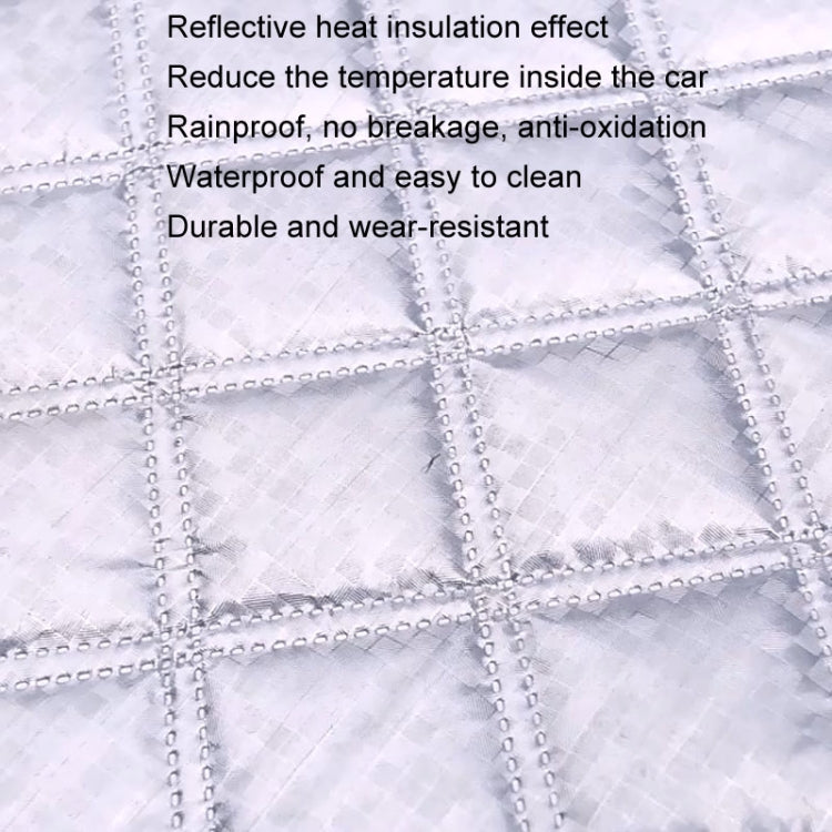 Car Front Windshield Cover Sun Shade Snow Shield Sunscreen Heat Insulation Frostproof Car Coat Half Cover, Style: Protect Wipers(Silver) - Window Foils & Solar Protection by PMC TechLife | Online Shopping South Africa | PMC TechLife | Buy Now Pay Later Mobicred
