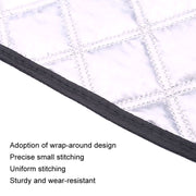 Car Front Windshield Cover Sun Shade Snow Shield Sunscreen Heat Insulation Frostproof Car Coat Half Cover, Style: Protect Wipers(Silver)