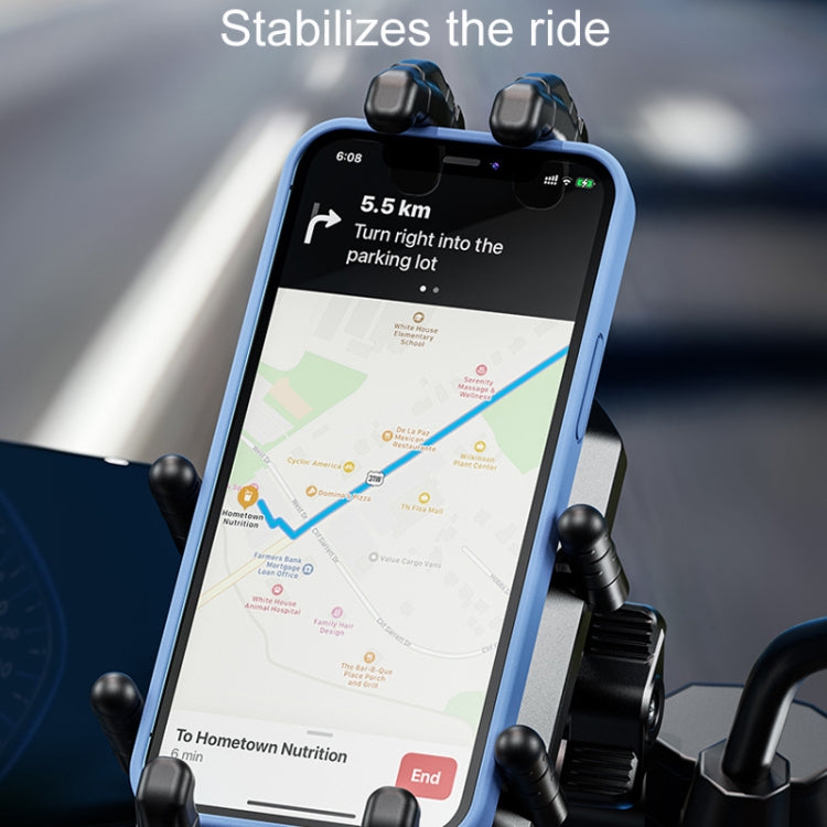 Kewig Motorcycle Octopus Holder Anti-Theft Motorcycle Cell Phone Mounts, Model: M26-C3