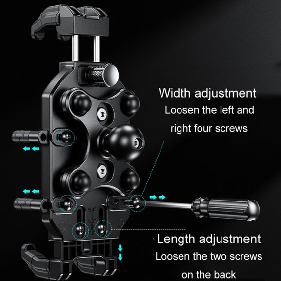 Kewig Motorcycle Octopus Holder Anti-Theft Motorcycle Cell Phone Mounts, Model: M26-C4