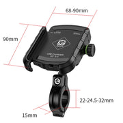 Kewig M8S Bicycle Aluminum Navigation Mount Outdoor Cycling Cell Phone Holder(Blue)