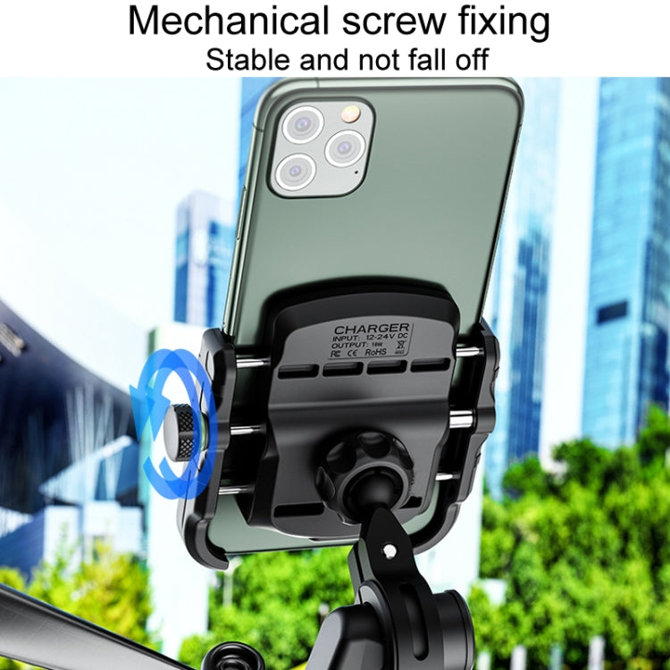 Kewig M8S Bicycle Aluminum Navigation Mount Outdoor Cycling Cell Phone Holder(Blue) - Holder by Kewig | Online Shopping South Africa | PMC TechLife | Buy Now Pay Later Mobicred