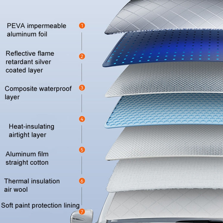 Car Snow Cover Anti-freezing Frost Cover Winter Thickened Car Clothes Blocking Cloth, Style: Full Window Coverage - Window Foils & Solar Protection by PMC TechLife | Online Shopping South Africa | PMC TechLife | Buy Now Pay Later Mobicred