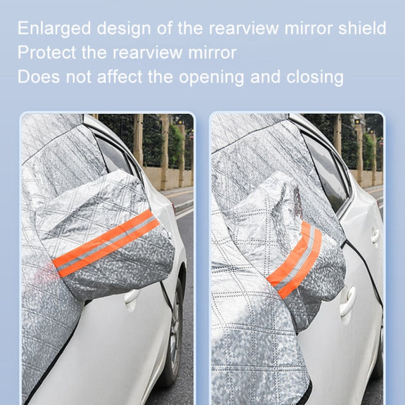 Car Snow Cover Anti-freezing Frost Cover Winter Thickened Car Clothes Blocking Cloth, Style: Full Window Coverage