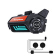 KUQIBAO Motorcycle Helmet Waterproof Bluetooth-compatible Headset With Light(Hard Microphone) - Motorcycle Walkie Talkie by KUQIBAO | Online Shopping South Africa | PMC TechLife | Buy Now Pay Later Mobicred