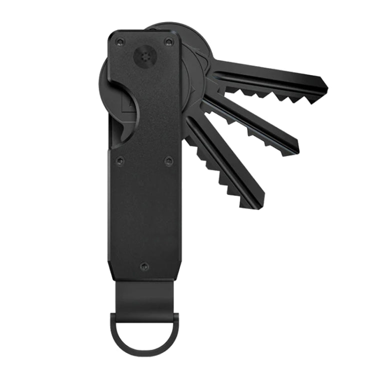 Compact Key Organizer Metal Key Chain Can Hold 2-6 Keys Black - Key Rings by PMC TechLife | Online Shopping South Africa | PMC TechLife | Buy Now Pay Later Mobicred