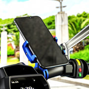 Kewig M7 Bicycle 4 Claws Aluminum Navigational Bracket Outdoor Cycling Cell Phone Holder(Blue)