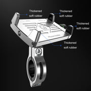 Kewig M7 Bicycle 4 Claws Aluminum Navigational Bracket Outdoor Cycling Cell Phone Holder(Black)