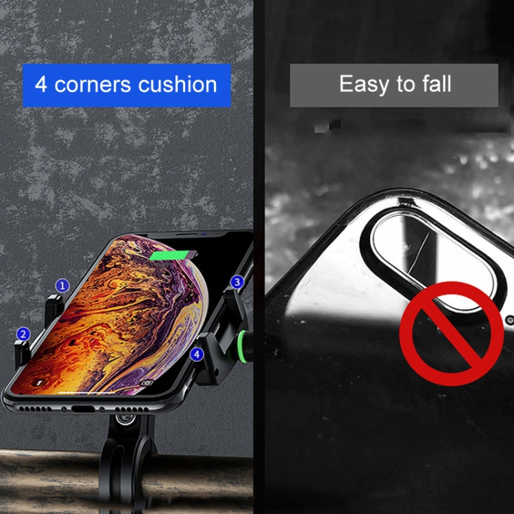 Kewig M7 Bicycle 4 Claws Aluminum Navigational Bracket Outdoor Cycling Cell Phone Holder(Black) - Holder by Kewig | Online Shopping South Africa | PMC TechLife | Buy Now Pay Later Mobicred