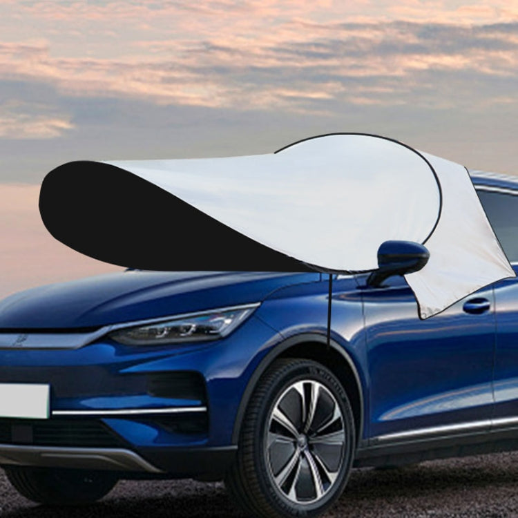 Car Sunshade Front Cover Sunscreen Heat Shield(Silver Vinyl) - Window Foils & Solar Protection by PMC TechLife | Online Shopping South Africa | PMC TechLife | Buy Now Pay Later Mobicred