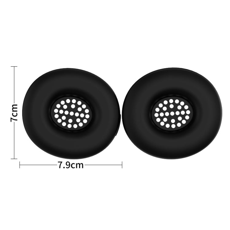 For Beats Solo 4 T21 Bluetooth Headsets Silicone Protective Cover Dustproof Case Earmuffs(Black)