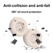 For Beats Solo 4 T21 Bluetooth Headsets Silicone Protective Cover Dustproof Case Earmuffs(Beige)