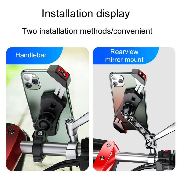 Kewig Bicycle 2 Claws Navigation Bracket Outdoor Cycling Cell Phone Holder With Safety Lock, Model: M12-B