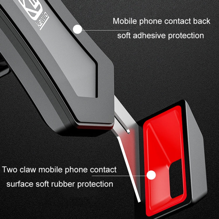 Kewig Bicycle 2 Claws Navigation Bracket Outdoor Cycling Cell Phone Holder With Safety Lock, Model: M12-B - Holder by Kewig | Online Shopping South Africa | PMC TechLife | Buy Now Pay Later Mobicred