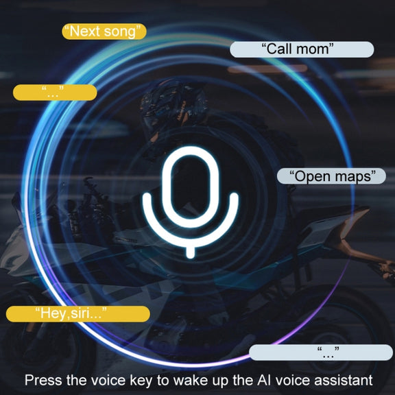 KUQIBAO Motorcycle Helmet Long-Lasting Bluetooth-compatible Headset With Light(Soft Microphone)