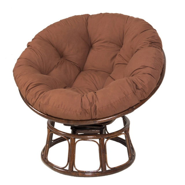 130x130cm Multifunctional Round Thickened Soft Hammock Cradle Cushion(Coffee)