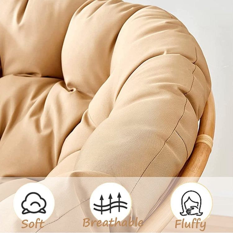 110x110cm Multifunctional Round Thickened Soft Hammock Cradle Cushion(Coffee) - free shipping - PMc TechLife - Order now!