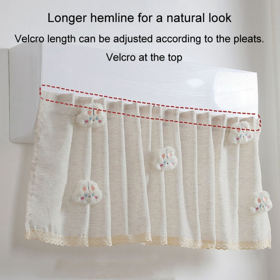 Air Conditioner Windshield Anti-Direct Blow Baby Windshield Curtain Dust Cover, Model: Gray Bear