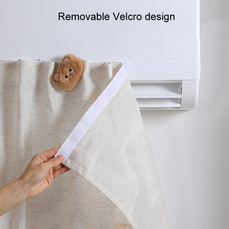 Air Conditioner Windshield Anti-Direct Blow Baby Windshield Curtain Dust Cover, Model: White Rabbit