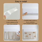 Air Conditioner Windshield Anti-Direct Blow Baby Windshield Curtain Dust Cover, Model: White Rabbit