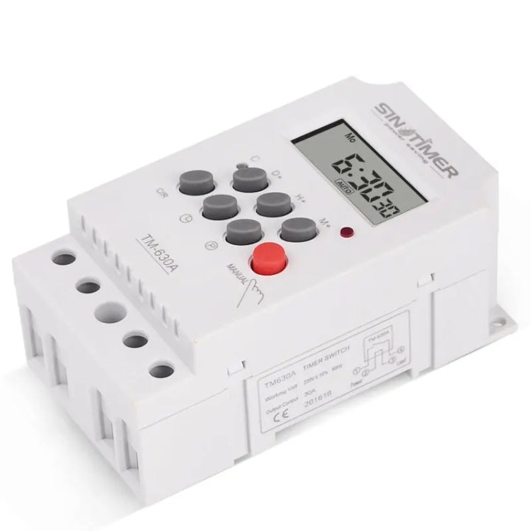 SINOTIMER  TM630A-4  12V DC Timer Switch Din Rail Digital Weekly Programmable Time Relay - free shipping - PMC Jewellery - Order now!