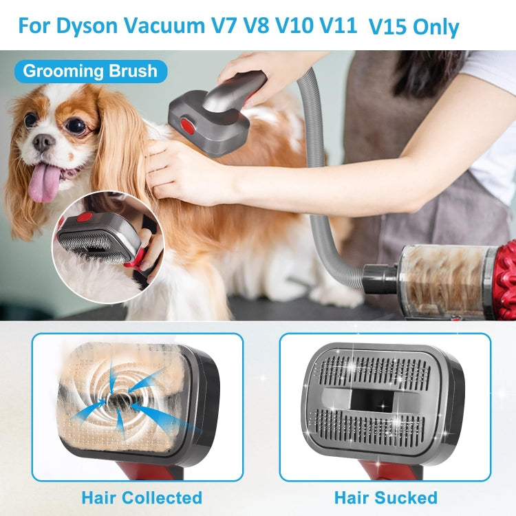 For Dyson V7 V8 V10 V11 V15 Pet 3 In 1 Grooming Suction Head Set Without Hose - For Dyson Accessories by PMC TechLife | Online Shopping South Africa | PMC TechLife | Buy Now Pay Later Mobicred