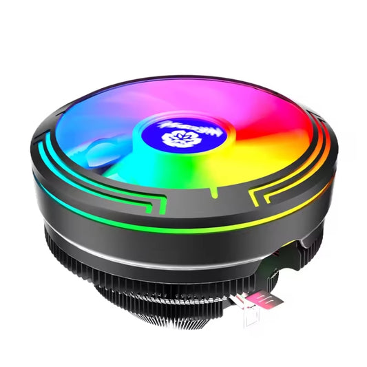 COOLMOON Ice Blade W120 LED Colorful Light 4Pin Cooler Desktop CPU Cooling Fan - free shipping - PMC Jewellery - Order now!