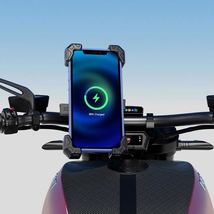 Kewig Motorcycle Navigation Phone Holder Outdoor Riding Charging Bracket, Model: M11-G2-A2
