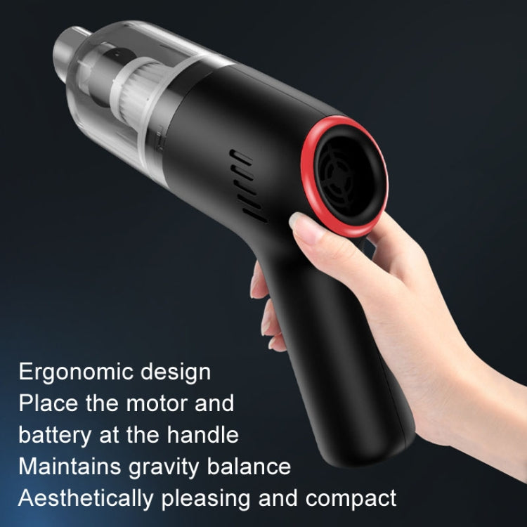 Wireless Charging Car Vacuum Cleaner Mini Handheld High Power Wet and Dry Vacuum Cleaner, Color: Black - Vacuum Cleaner by PMC TechLife | Online Shopping South Africa | PMC TechLife | Buy Now Pay Later Mobicred