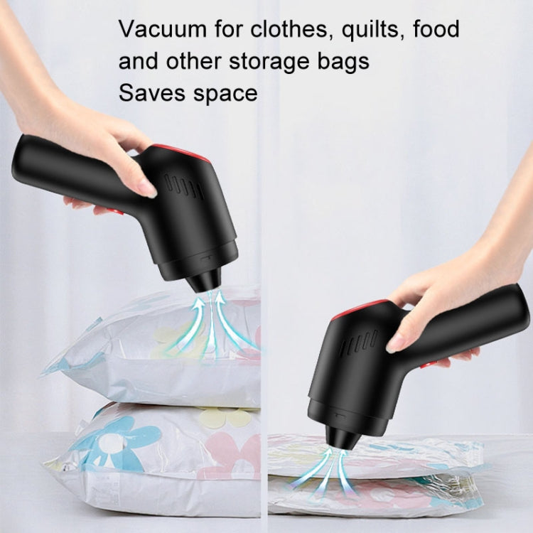 Wireless Charging Car Vacuum Cleaner Mini Handheld High Power Wet and Dry Vacuum Cleaner, Color: Black