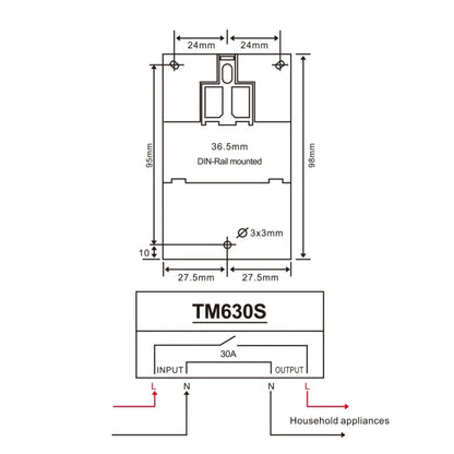 SINOTIMER TM630S-4 12V 30A Timer Switch 1 Second Interval Weekly Programmable Time Relay - free shipping - PMC Jewellery - Order now!