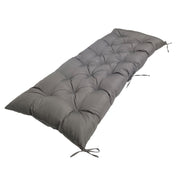 120x50x8cm Outdoor Bench Water-resistant Sunscreen Thickened Soft Cushion(Dark Gray)