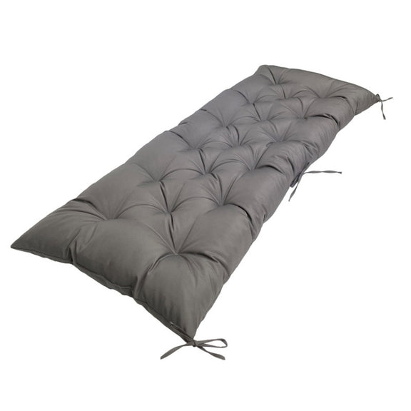 120x50x8cm Outdoor Bench Water-resistant Sunscreen Thickened Soft Cushion(Dark Gray)