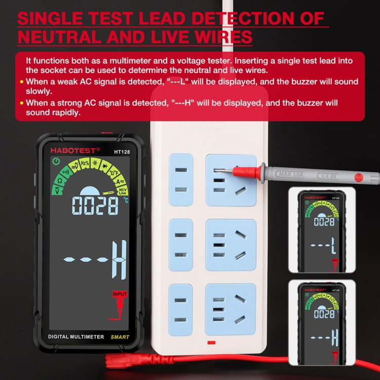 HABOTEST Automatic Range Digital Display Ultra-Clear Intelligent Current Multimeter - free shipping - PMC Jewellery - Order now!