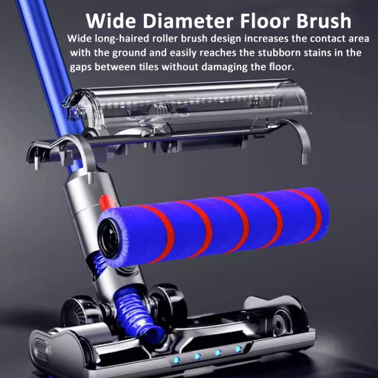 For Dyson V6 Vacuum Cleaner Soft Velvet Floor Brush Head with LED Lighting Independent Motor