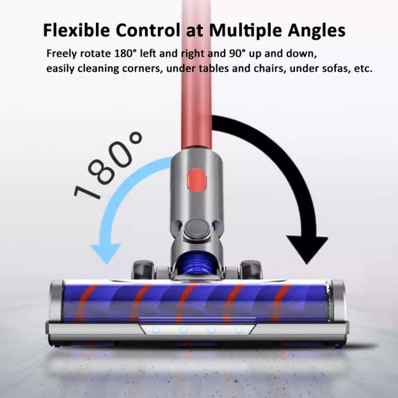 For Dyson V6 Vacuum Cleaner Soft Velvet Floor Brush Head with LED Lighting Independent Motor