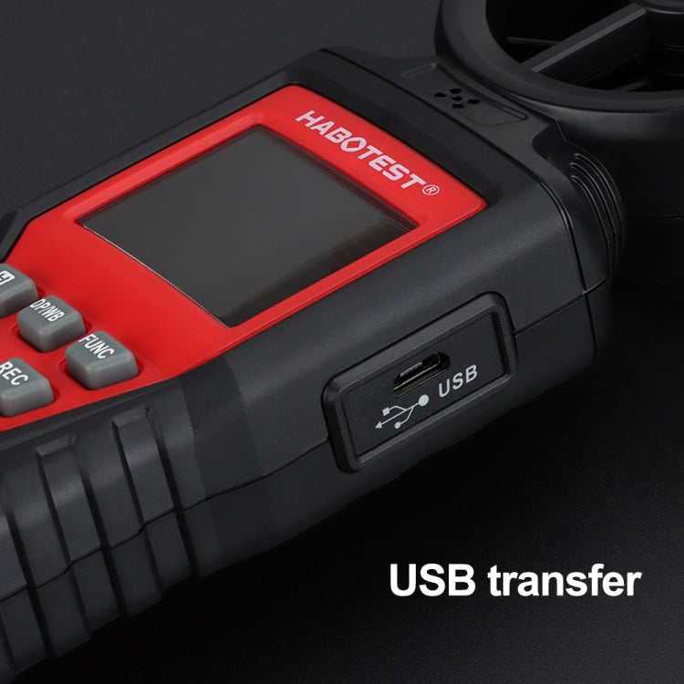 HABOTEST Handheld High-Precision Digital Anemometer With USB(HT625B) - free shipping - PMC Jewellery - Order now!