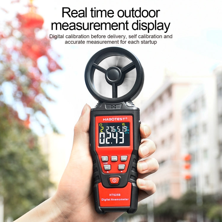 HABOTEST Handheld High-Precision Digital Anemometer With USB(HT625B) - free shipping - PMC Jewellery - Order now!
