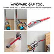 For Dyson V7 V8 V10 V11 V12 V15 Vacuum Cleaner Ultra-narrow Crevice Brush Tool