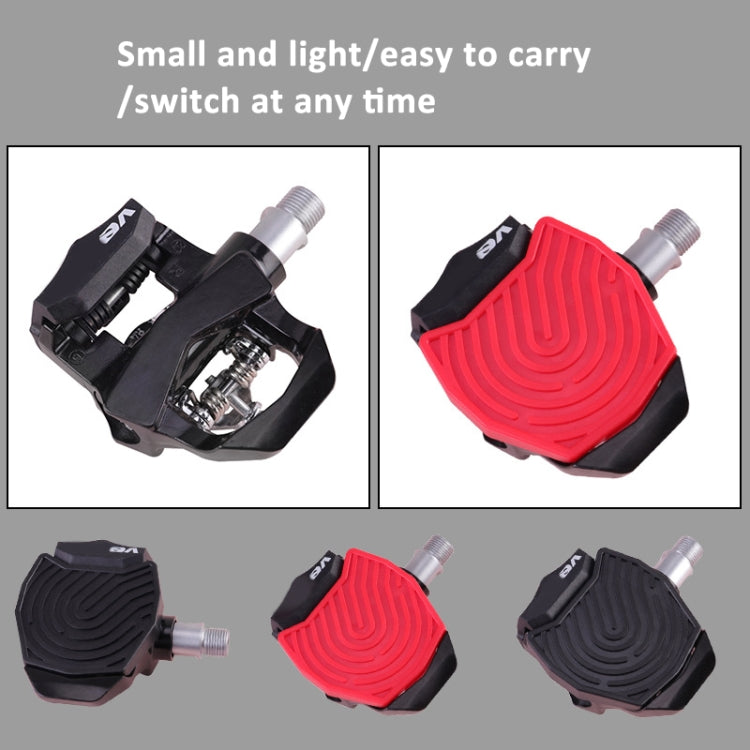 For Peloton Venzo Spinning Bike Locking Pedal To Flat Pedal Conversion Plate(Black) - Pedals by PMc TechLife | Online Shopping South Africa | PMc TechLife | Buy Now Pay Later Mobicred