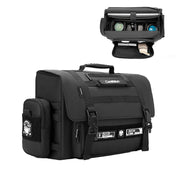 Cwatcun D115 Shoulder Crossbody Water-resistant Leather Film DSLR Camera Bag, Color: Black Large