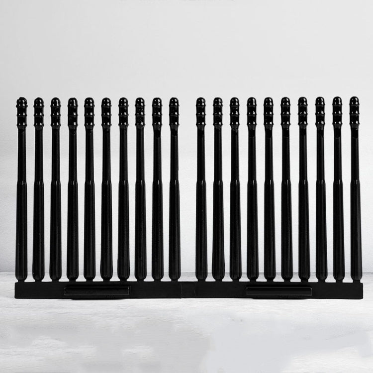 20pcs /box Spiral Sticky Ear Cleaning Cotton Swab Disposable Ear Cleaning Spoon(Black)