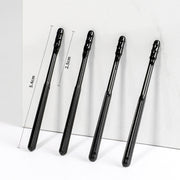 20pcs /box Spiral Sticky Ear Cleaning Cotton Swab Disposable Ear Cleaning Spoon(Black)